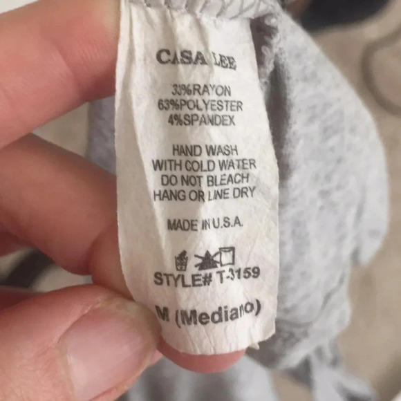 Casa Lee Gray Cowl Neck Top - Picture 5 of 5